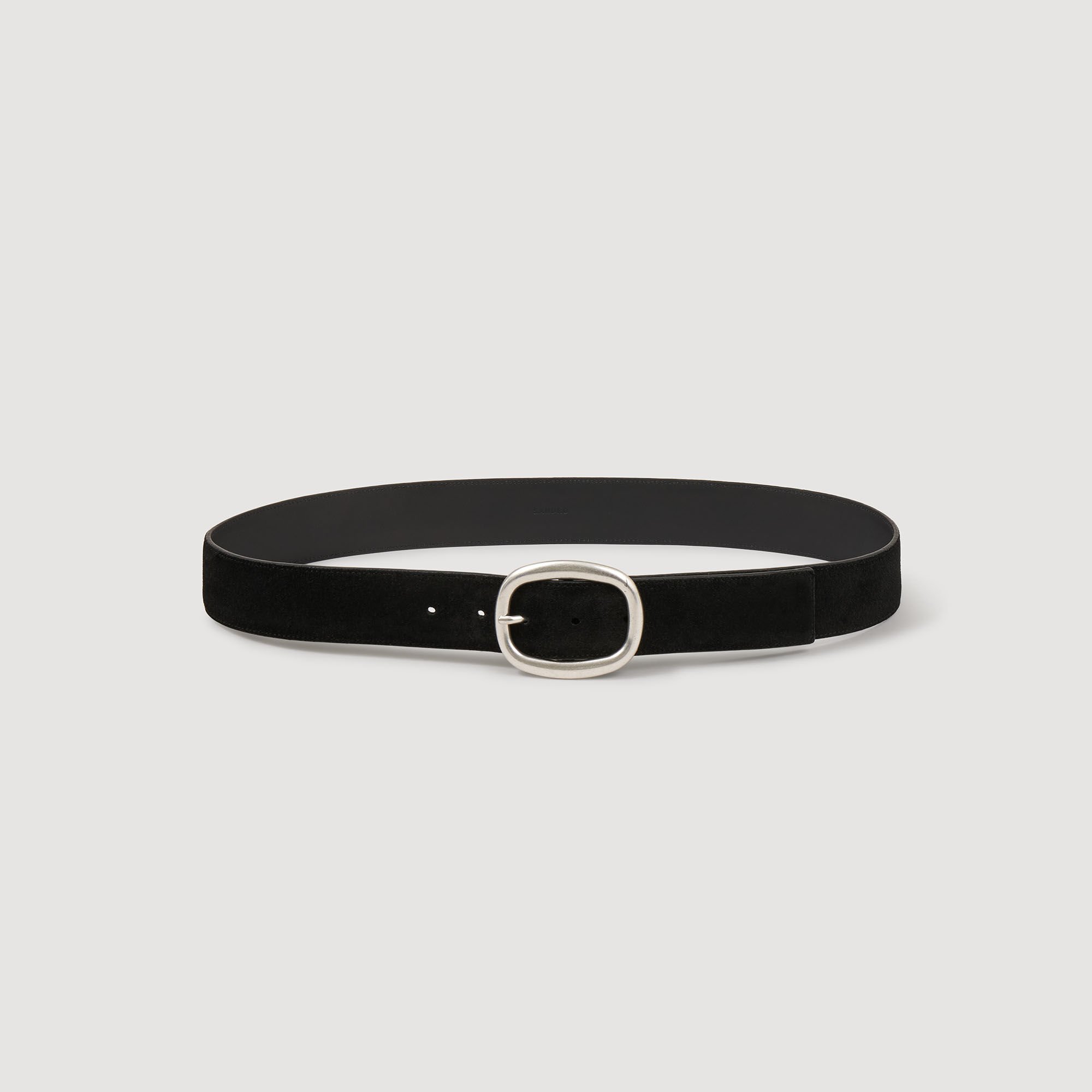 Wide leather belt