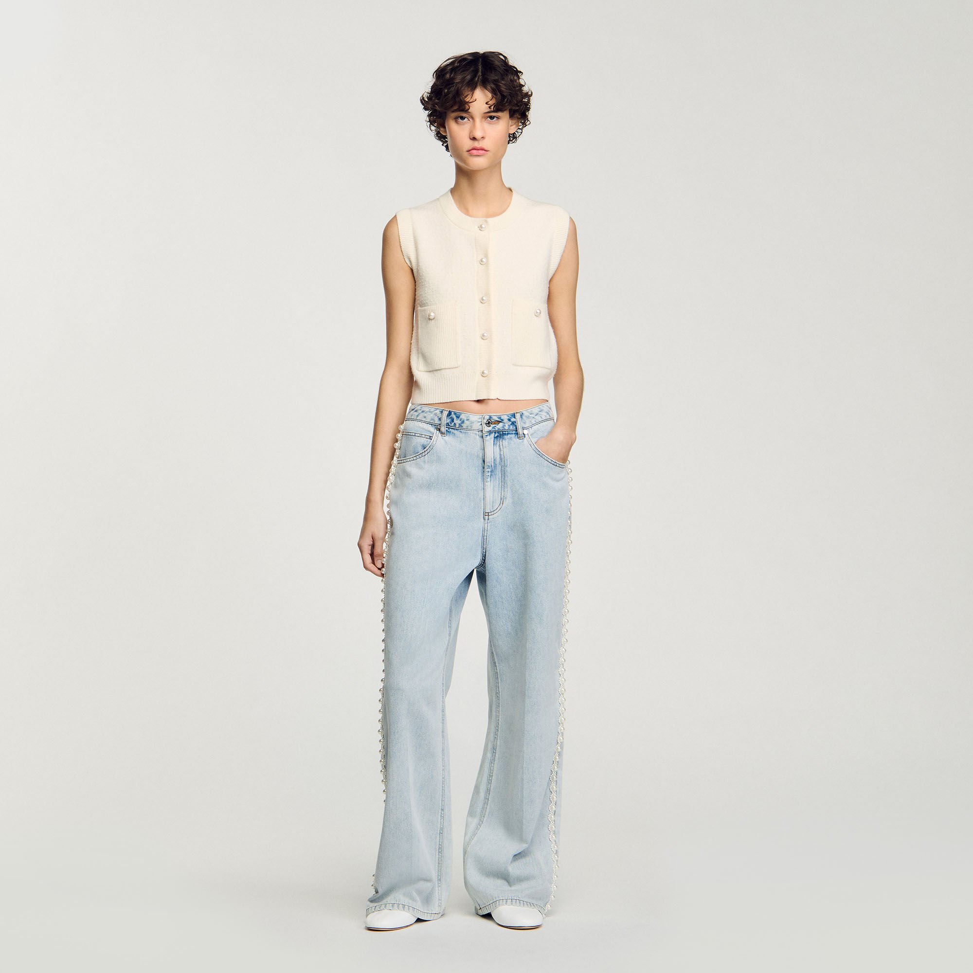 売れ筋商品|||ピンコ ニット&セーター レディース アウター LANCE CARDIGAN FETTUCCIA - Cardigan - ecru/argento Pinko LANCE CARDIGAN FETTUCCIA - Cardigan - ecru/argento