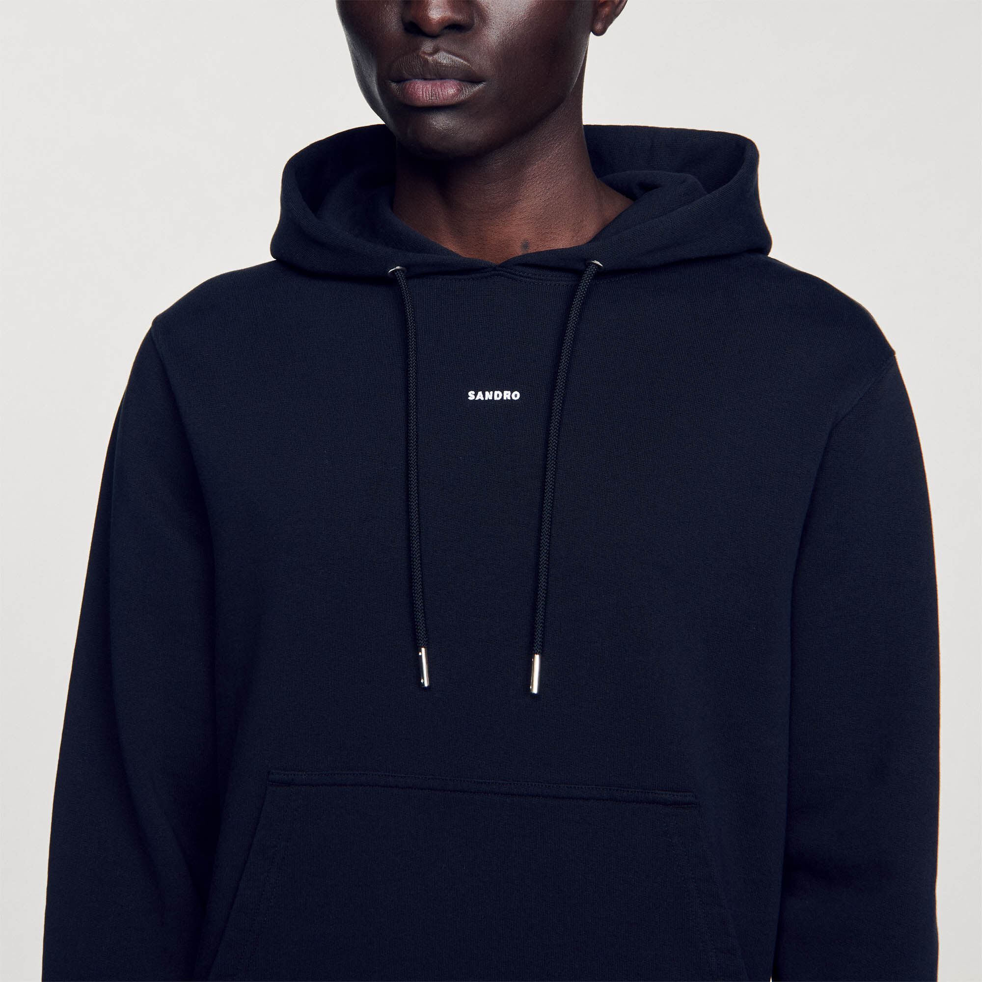 Men’s organic cotton embroidered hoodie
