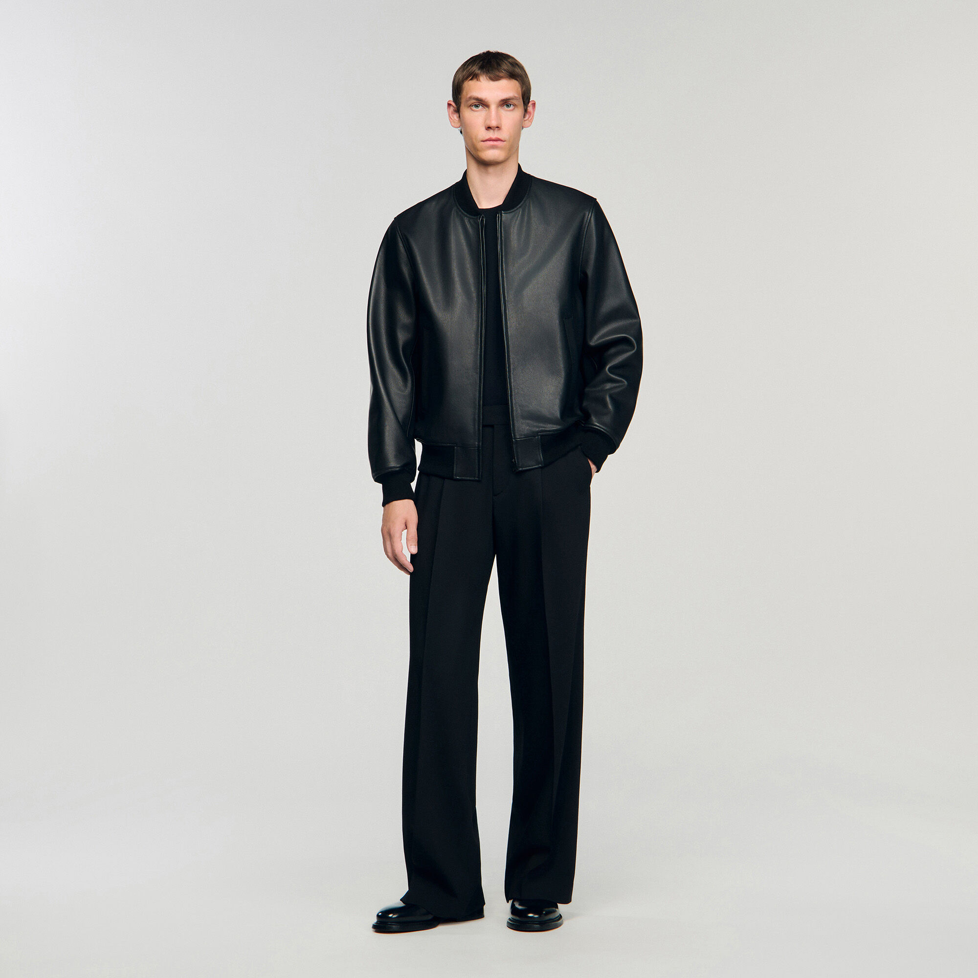 sandro homme paris バイカージャケット　ライダース　サンドロ Sandro Paris ライダース