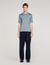 Knitted polo shirt with zip collar
