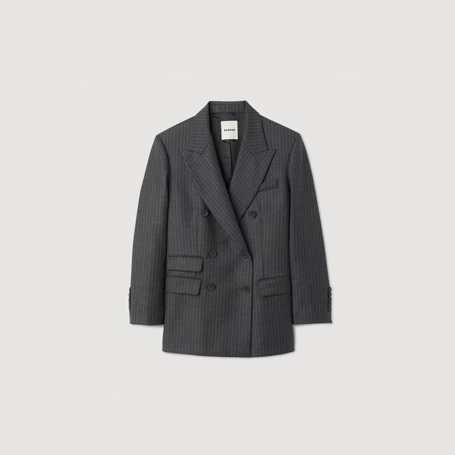Stripy suit jacket