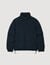 Hooded puffer with high collar