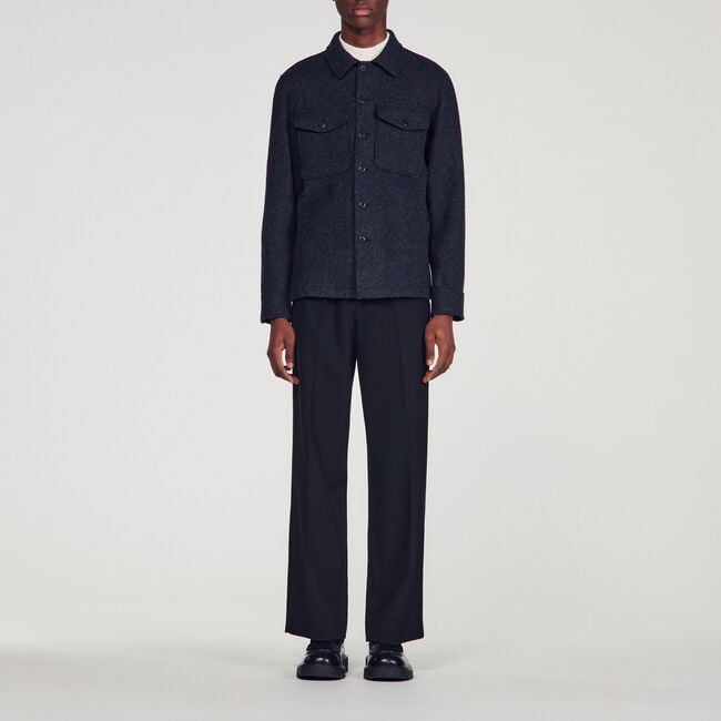 Wool overshirt