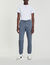 Embroidered fleece jogging bottoms