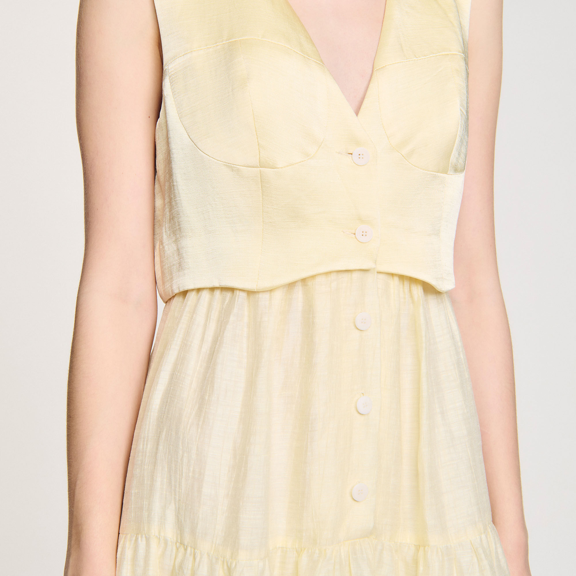 Linen maxi dress
