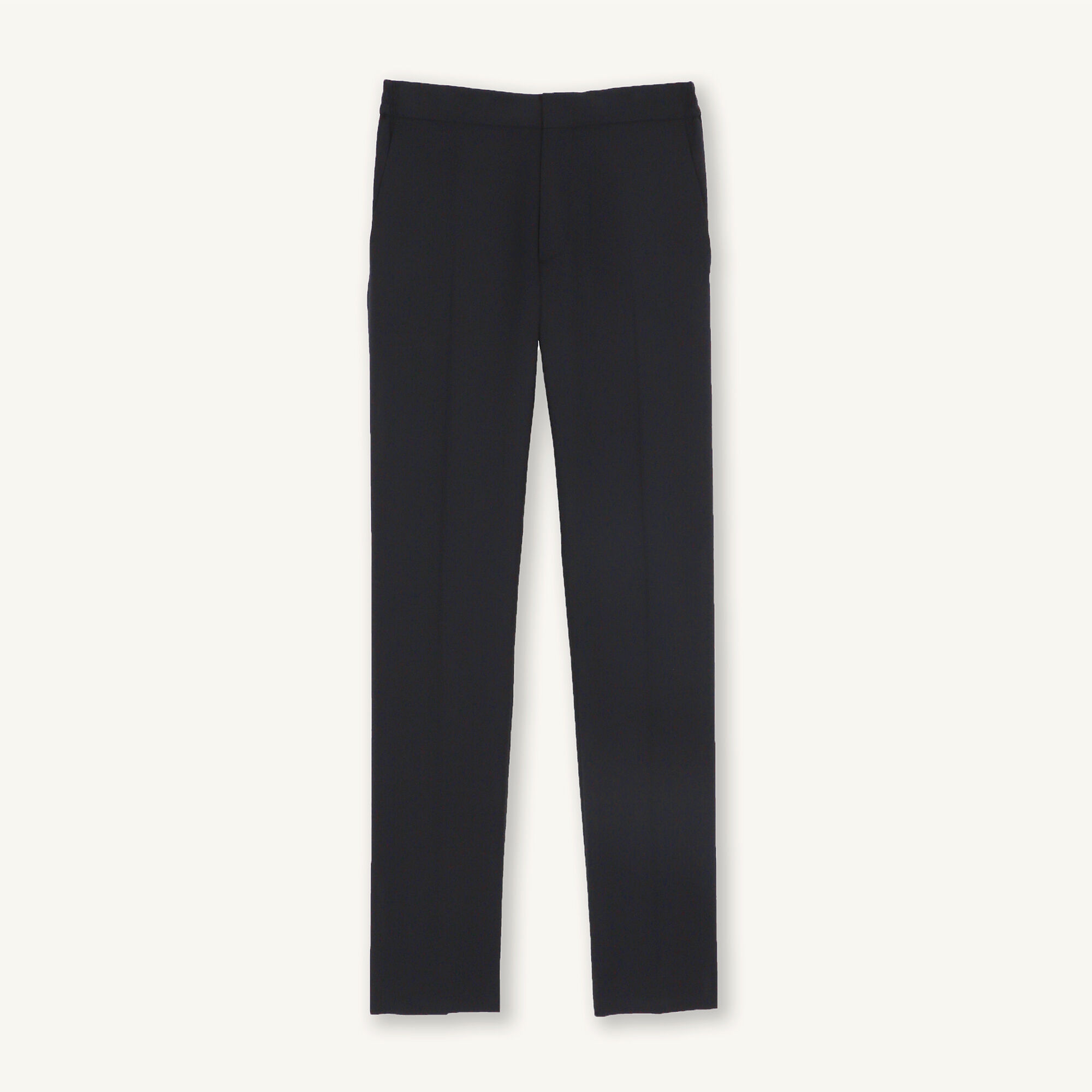 Straight-leg virgin wool trousers