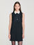 Short dress with contrast collar