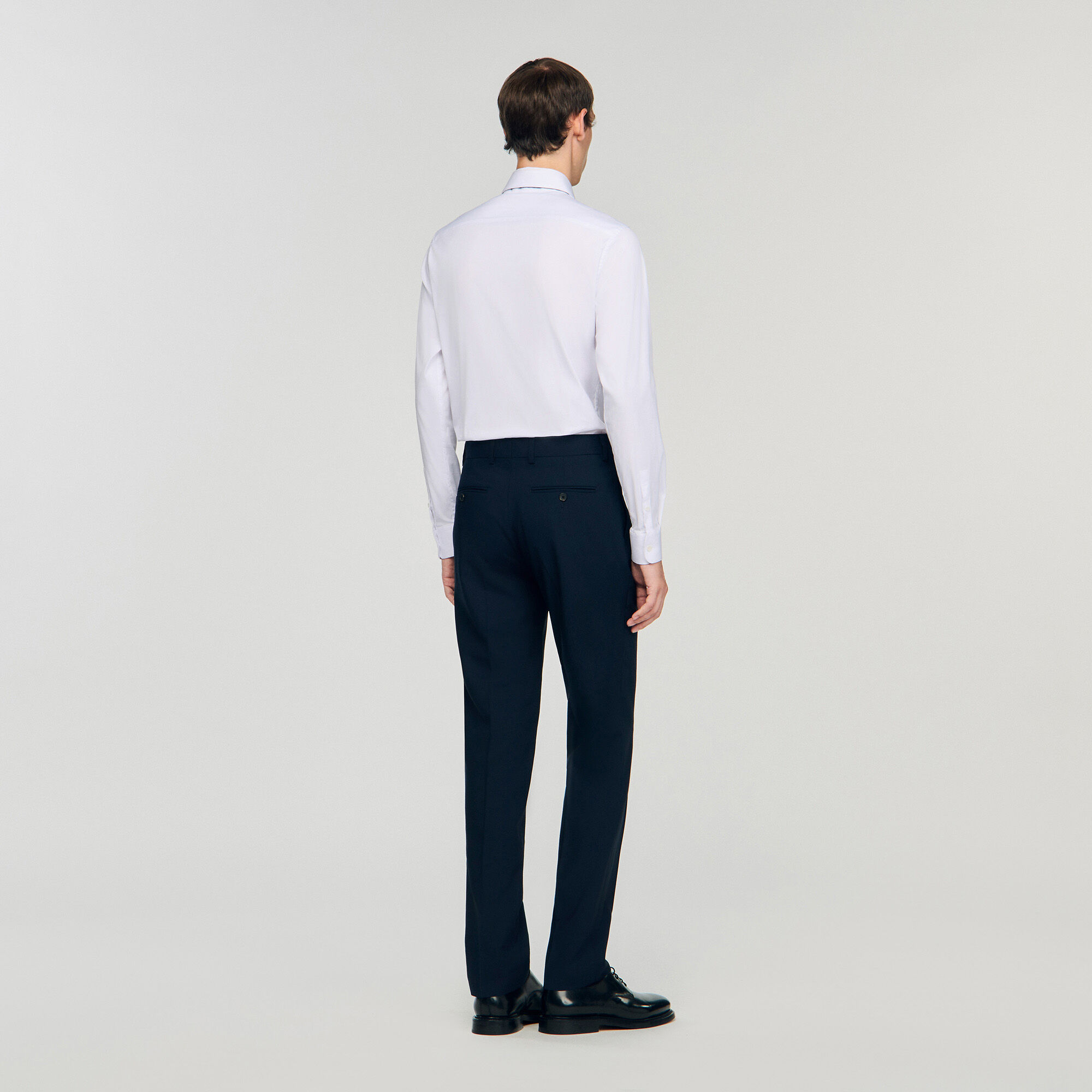 Wool suit trousers