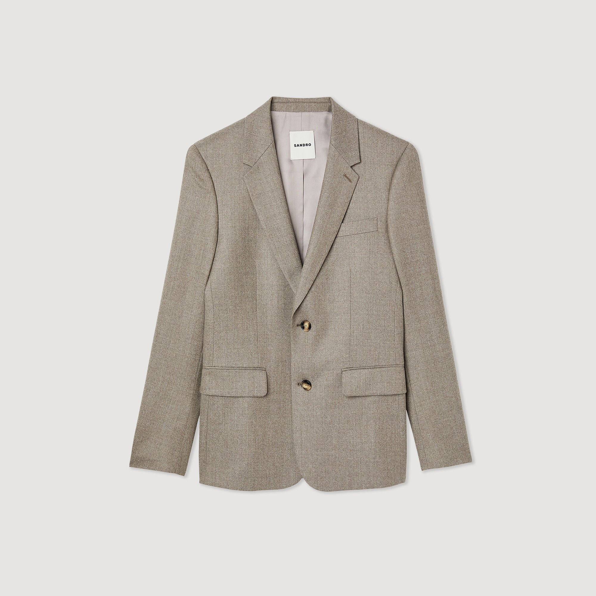 Flannel suit jacket