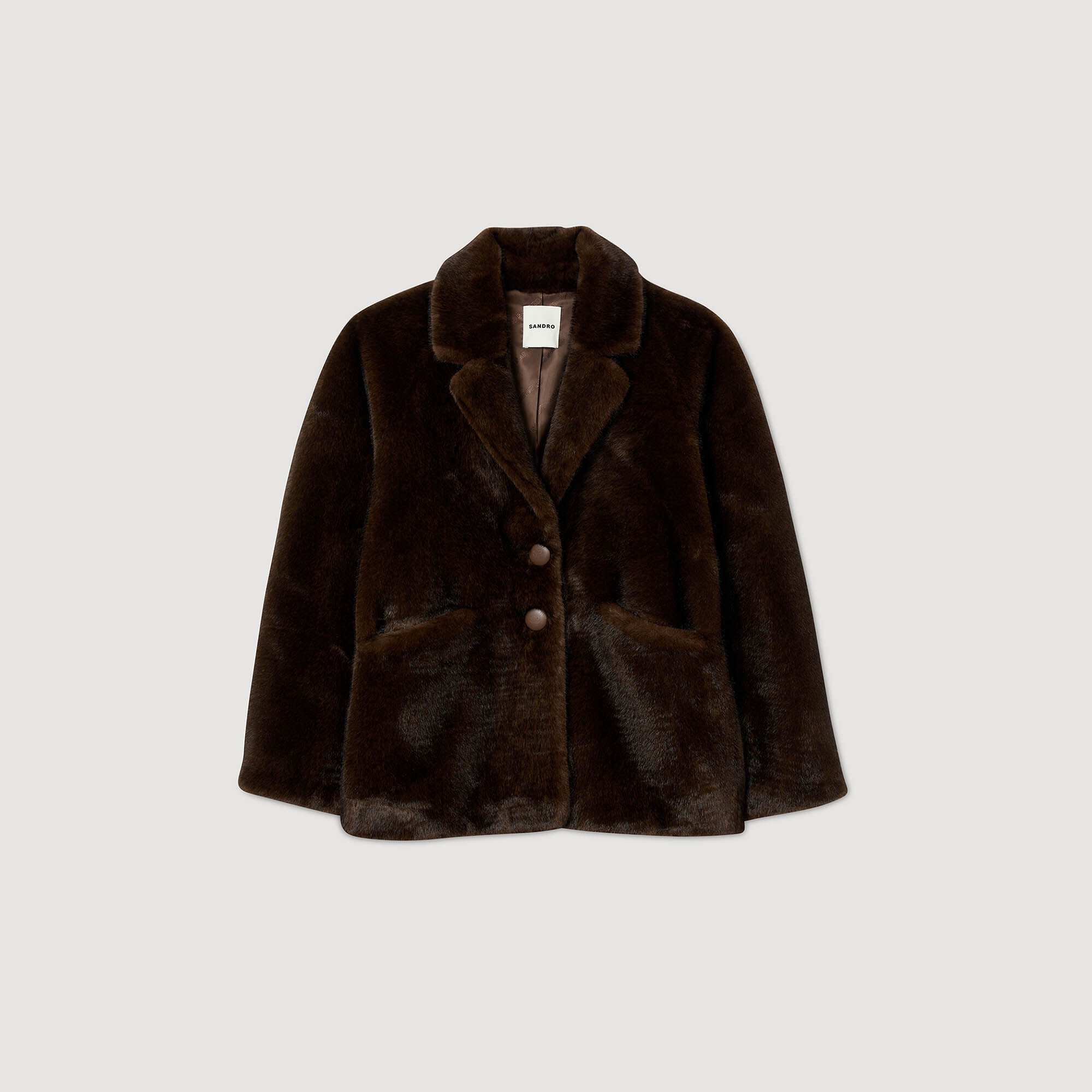 Faux fur coat jacket Faux fur coat jacket