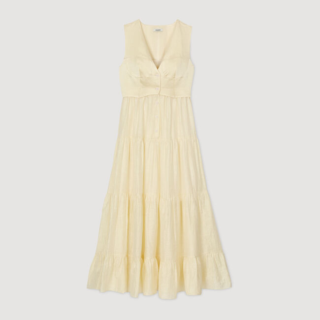 Linen maxi dress