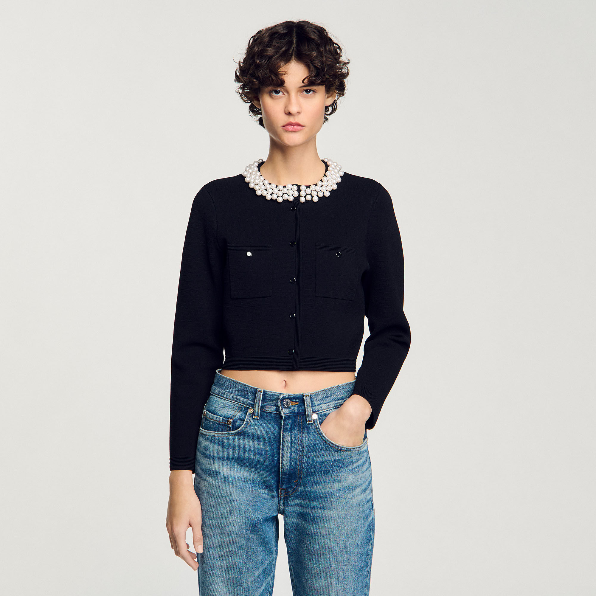 ÉPINE PARIS bijou cardigan black | épine