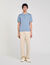 Short-sleeve knitted polo shirt