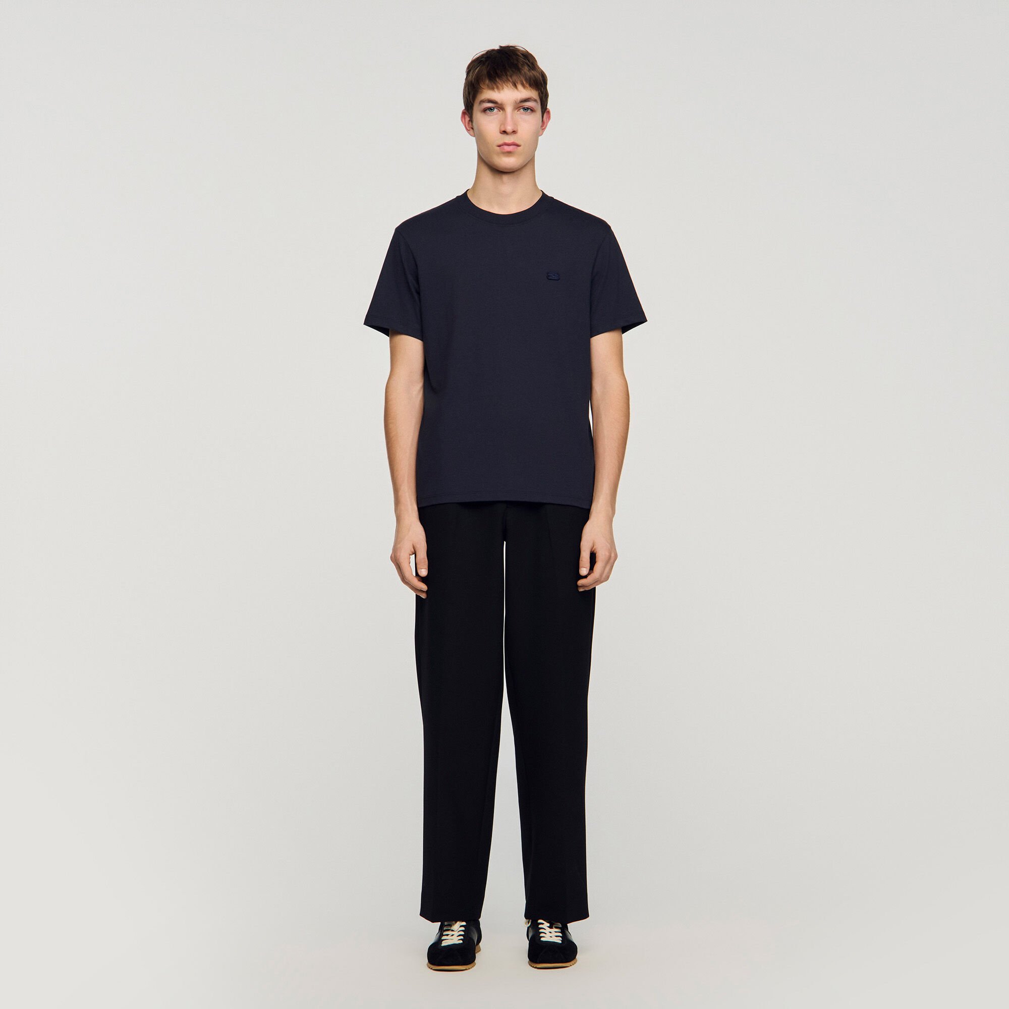 T-shirt with double S patch