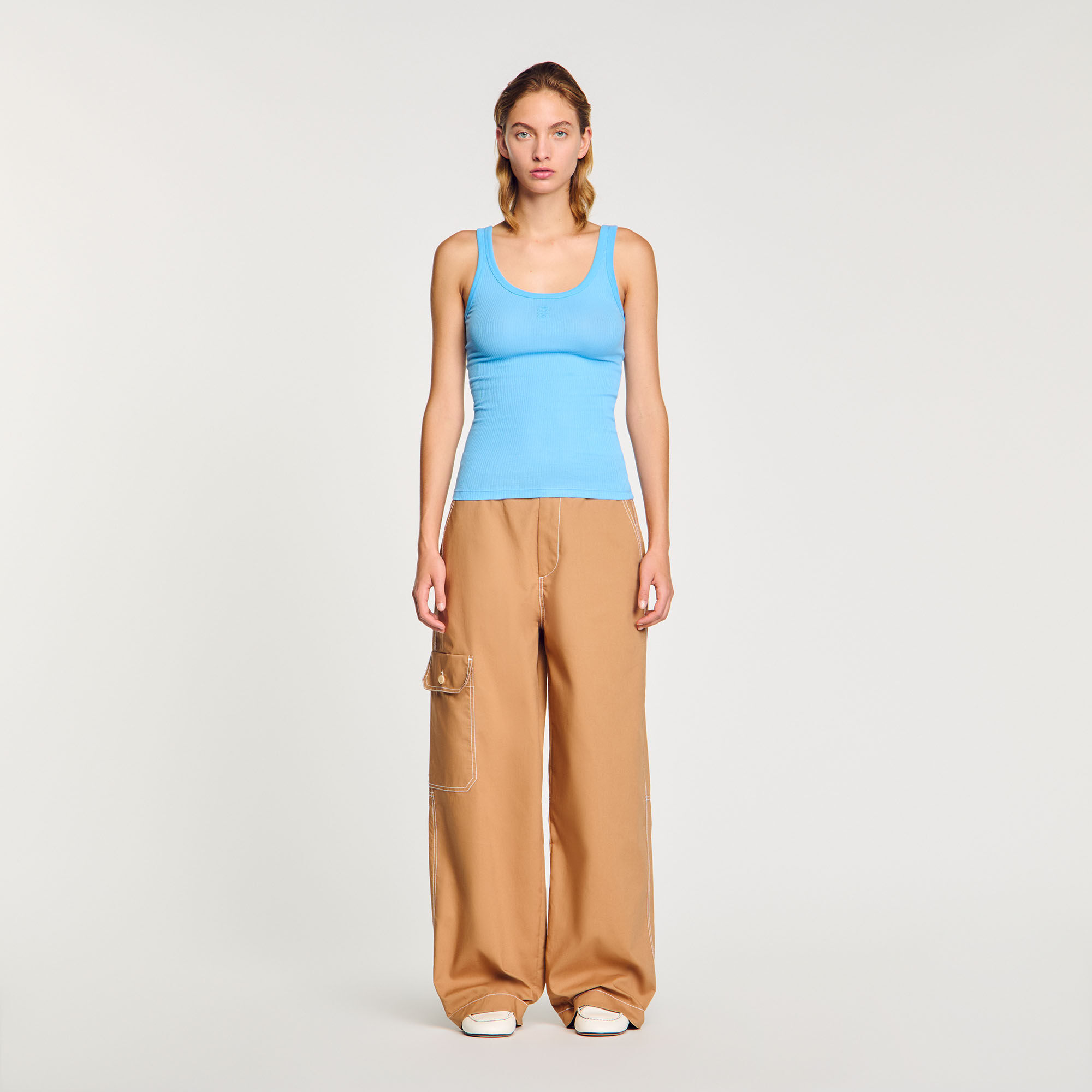Ribbed vest top