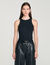 Embroidered vest top
