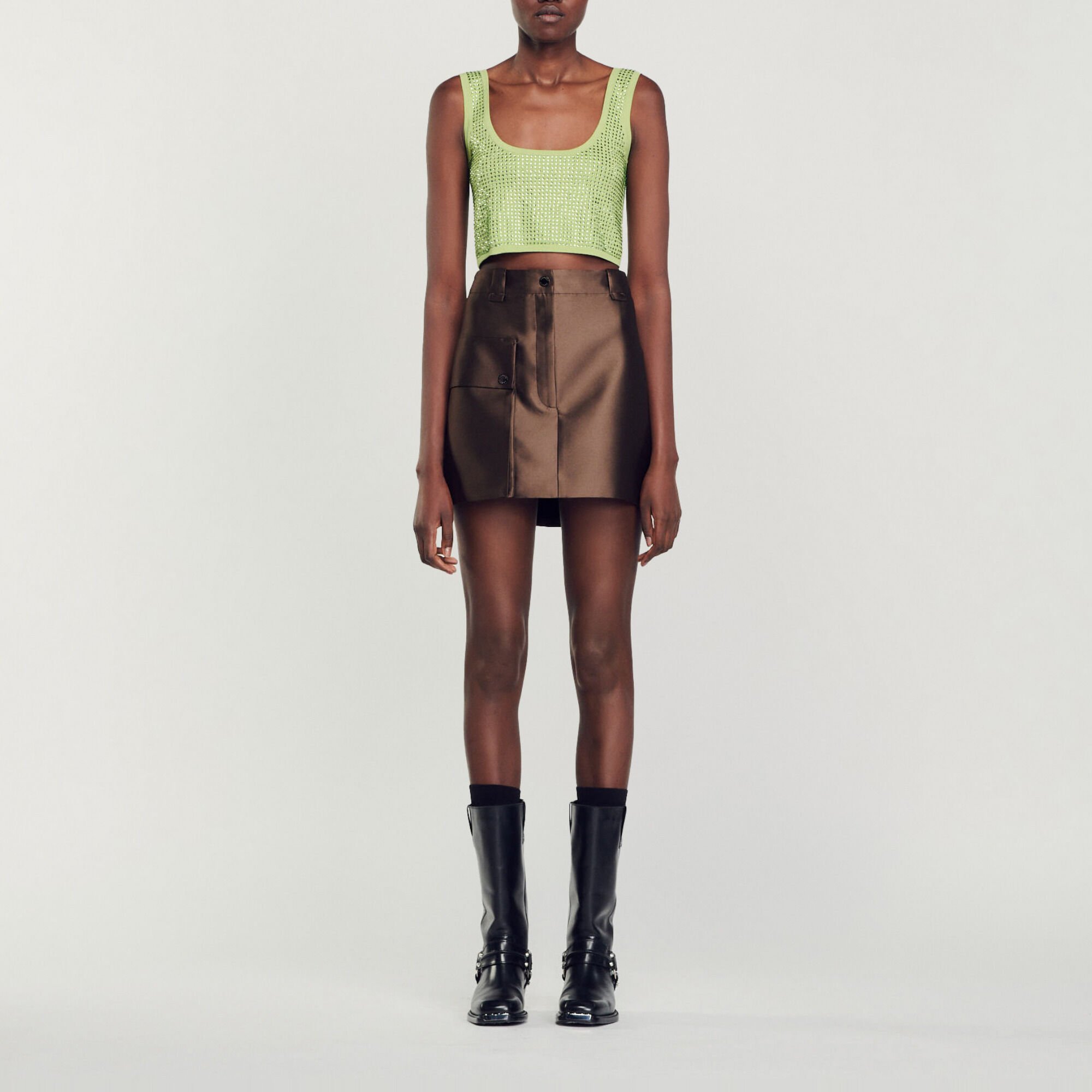 Rhinestone bralette top