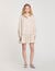 Rhinestone striped shirt dress