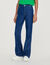 High-waisted flared jeans