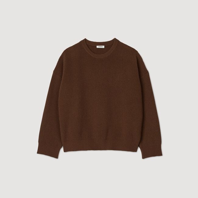 Rib knit jumper