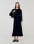 Textured knit maxi dress