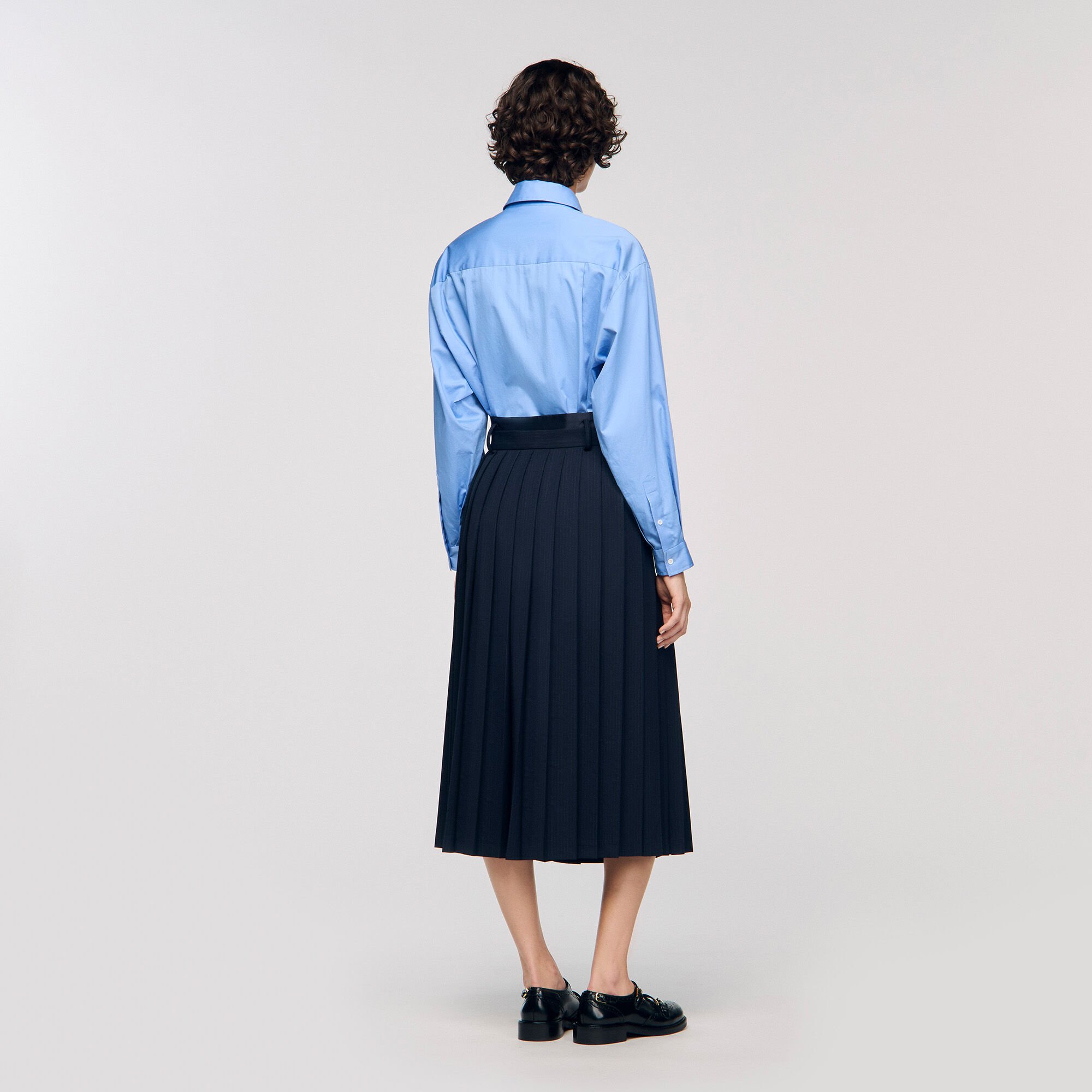 Long pleated skirt