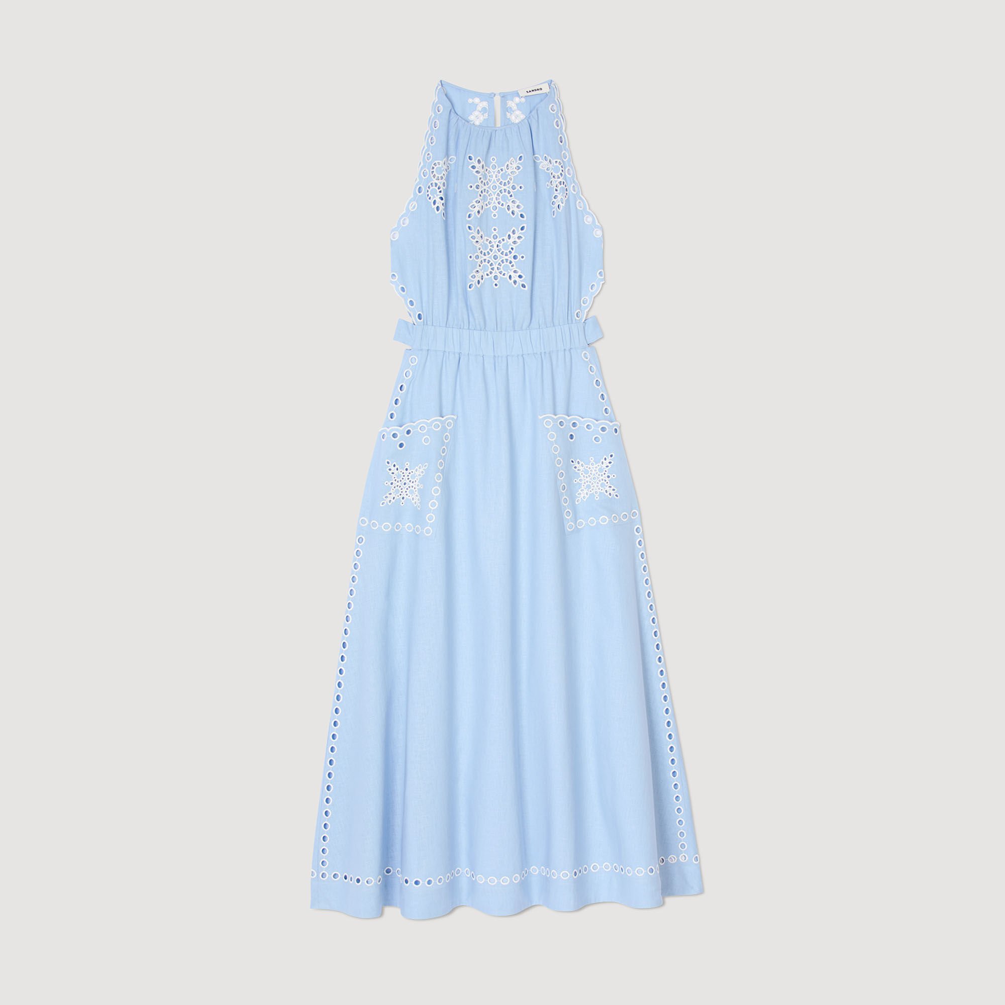 Broderie anglaise maxi dress