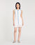 Short knit dress with ruffles