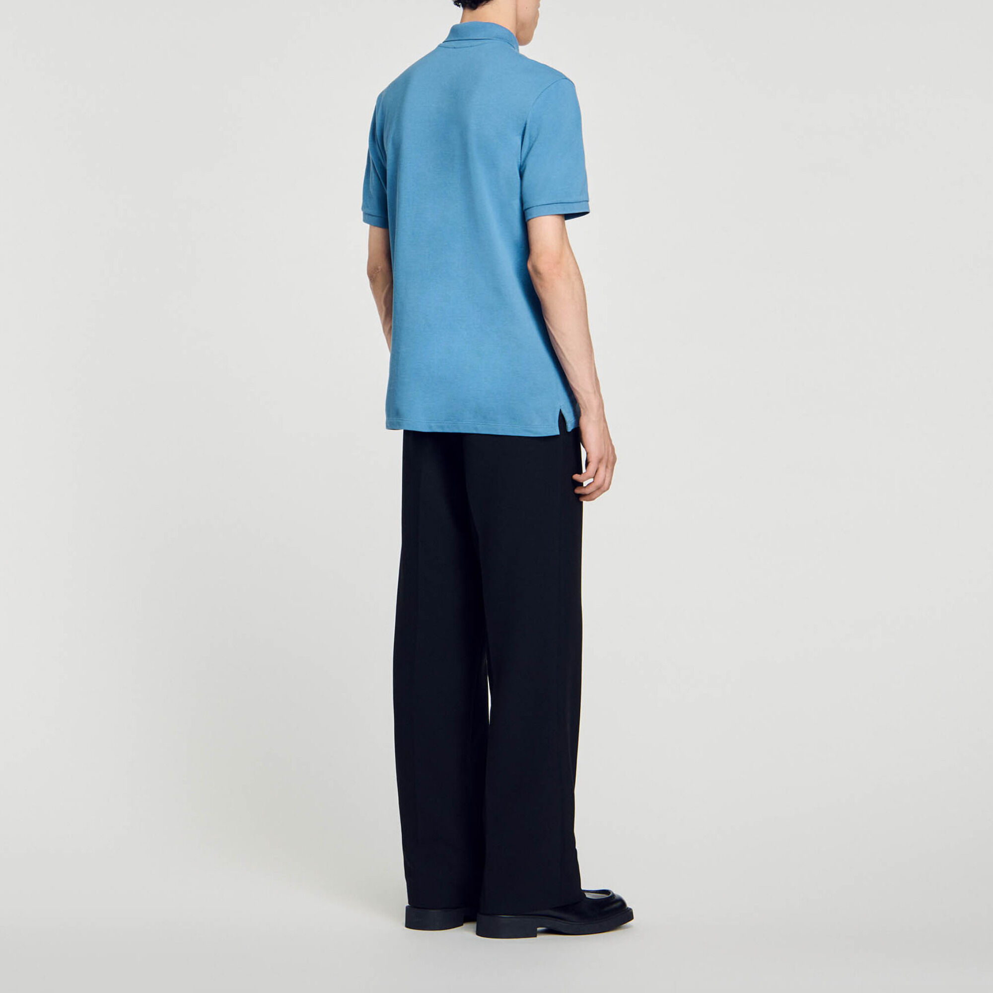 Polo shirt with Square Cross patch