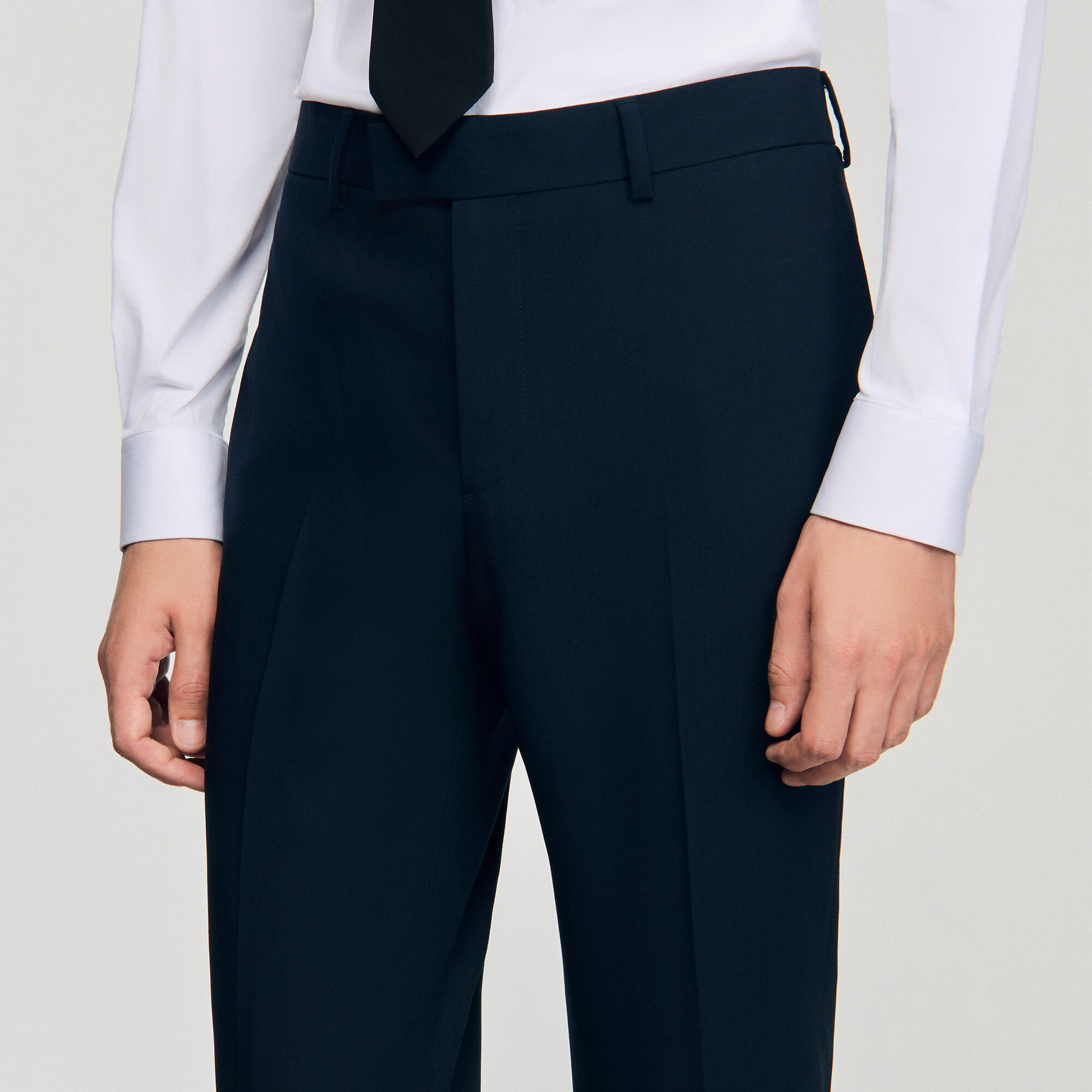 Wool suit trousers