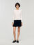 Cropped two-tone dress