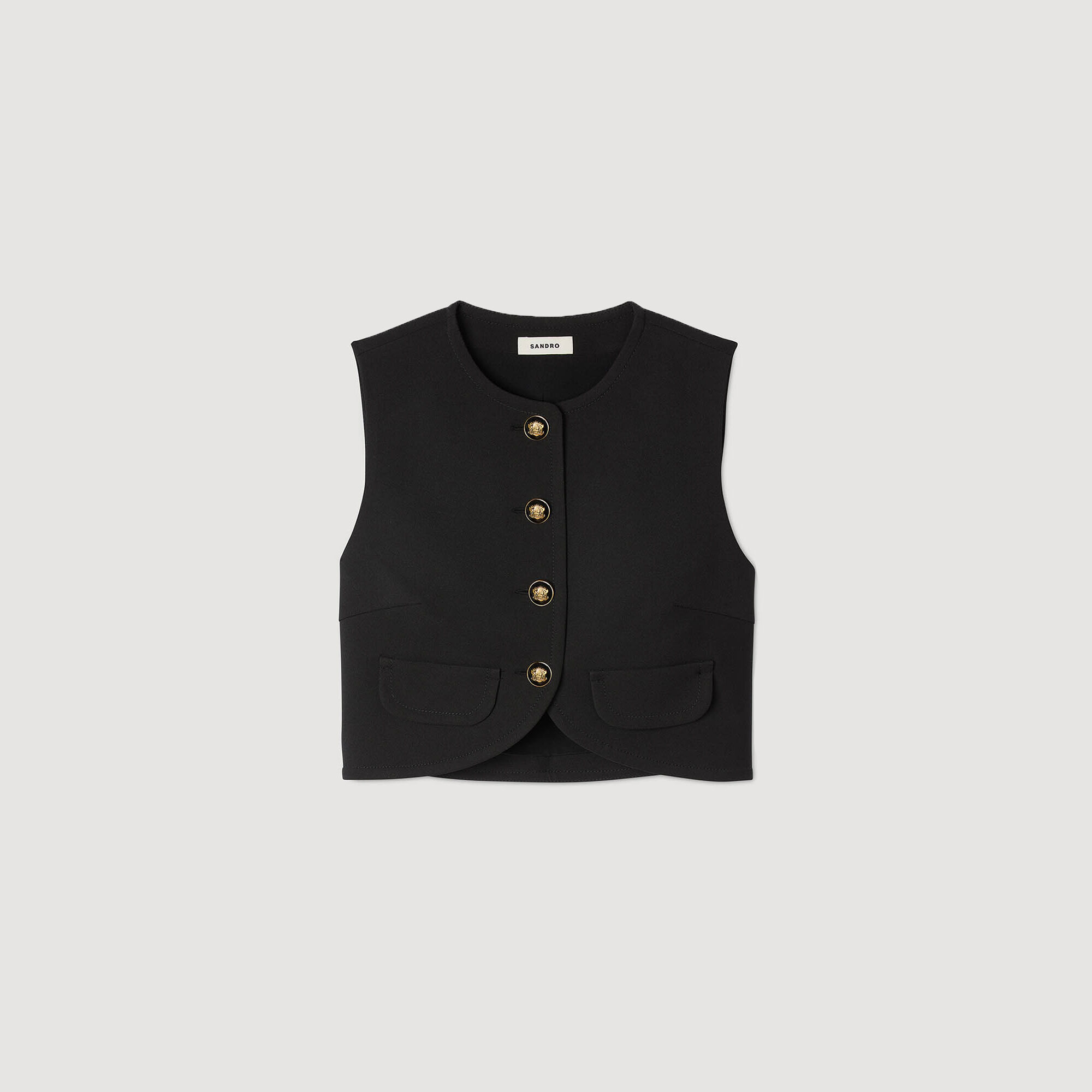 Buttoned crop top