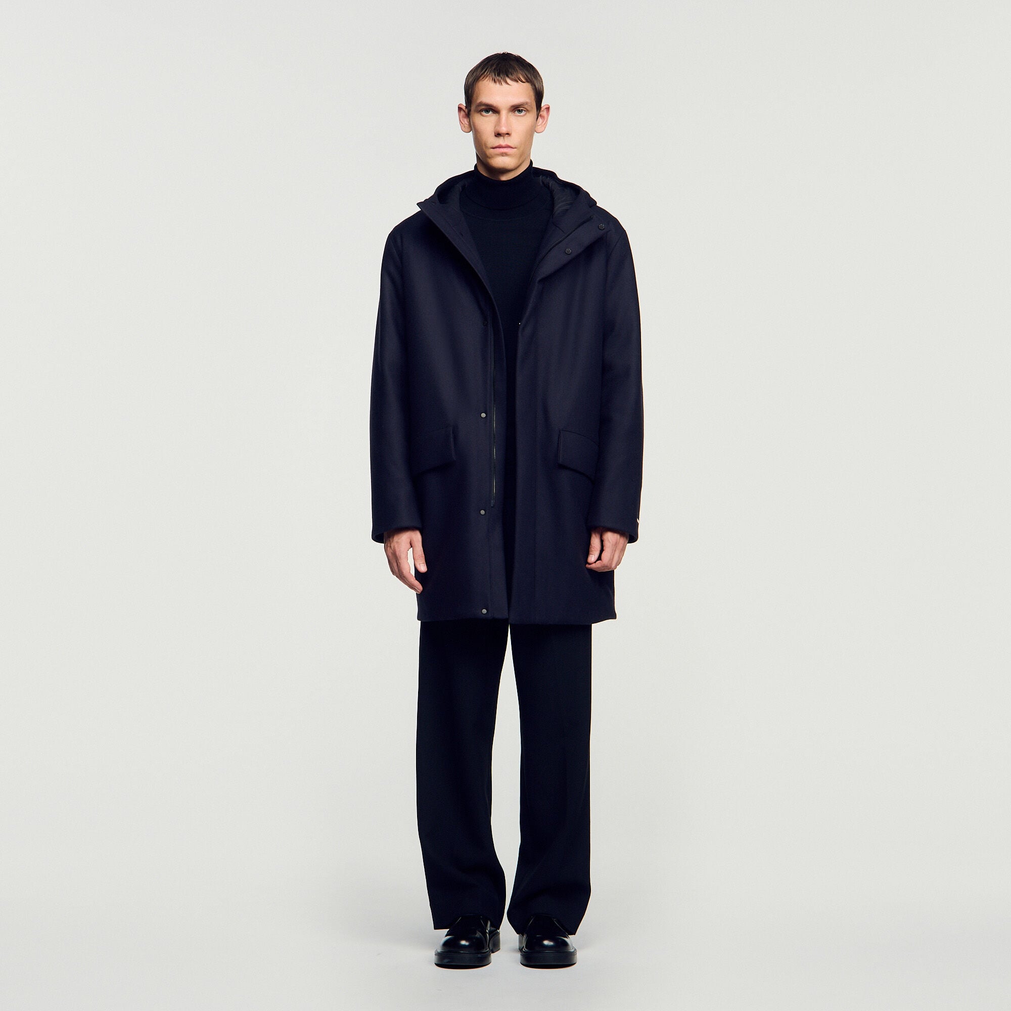 Wool and cashmere parka - Men | Sandro