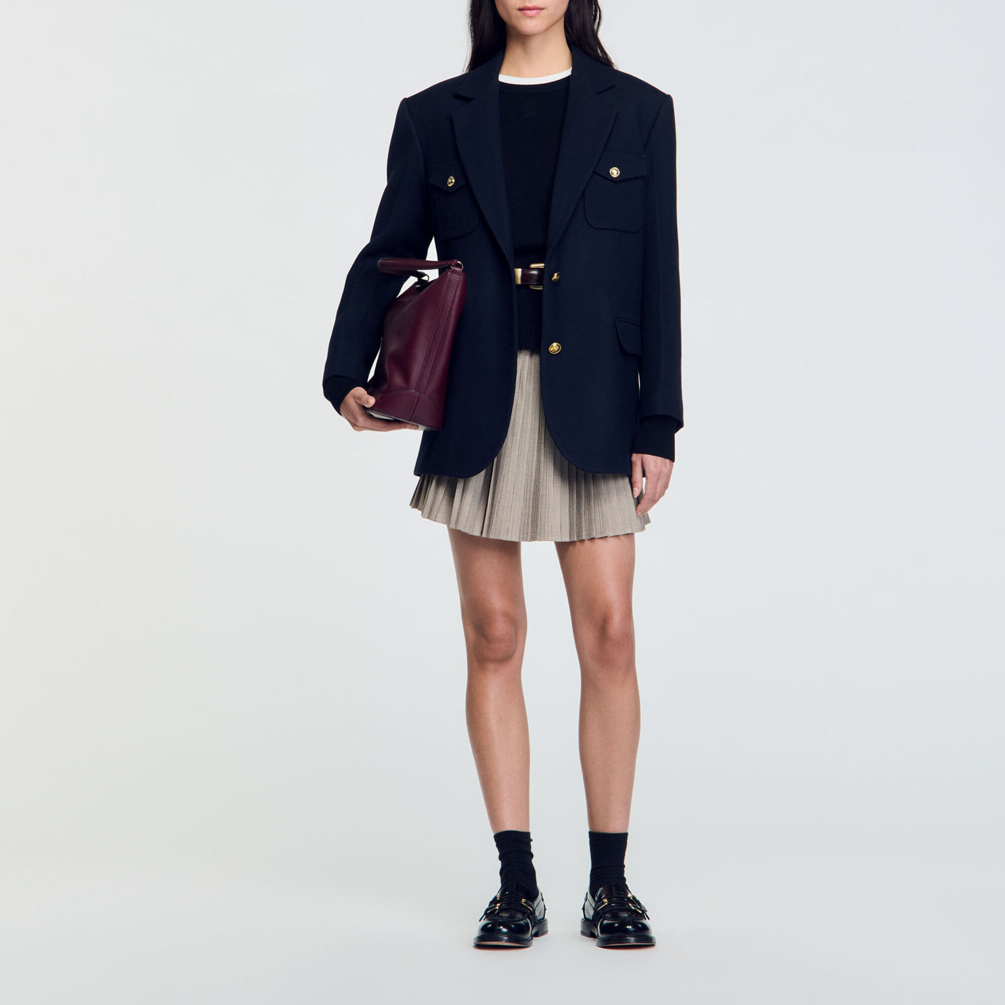 ジャケット・アウター herlipto Paris Short Sleeve Blazer Zip Up Le Petit Khloe Blazer – Cinq à Sept