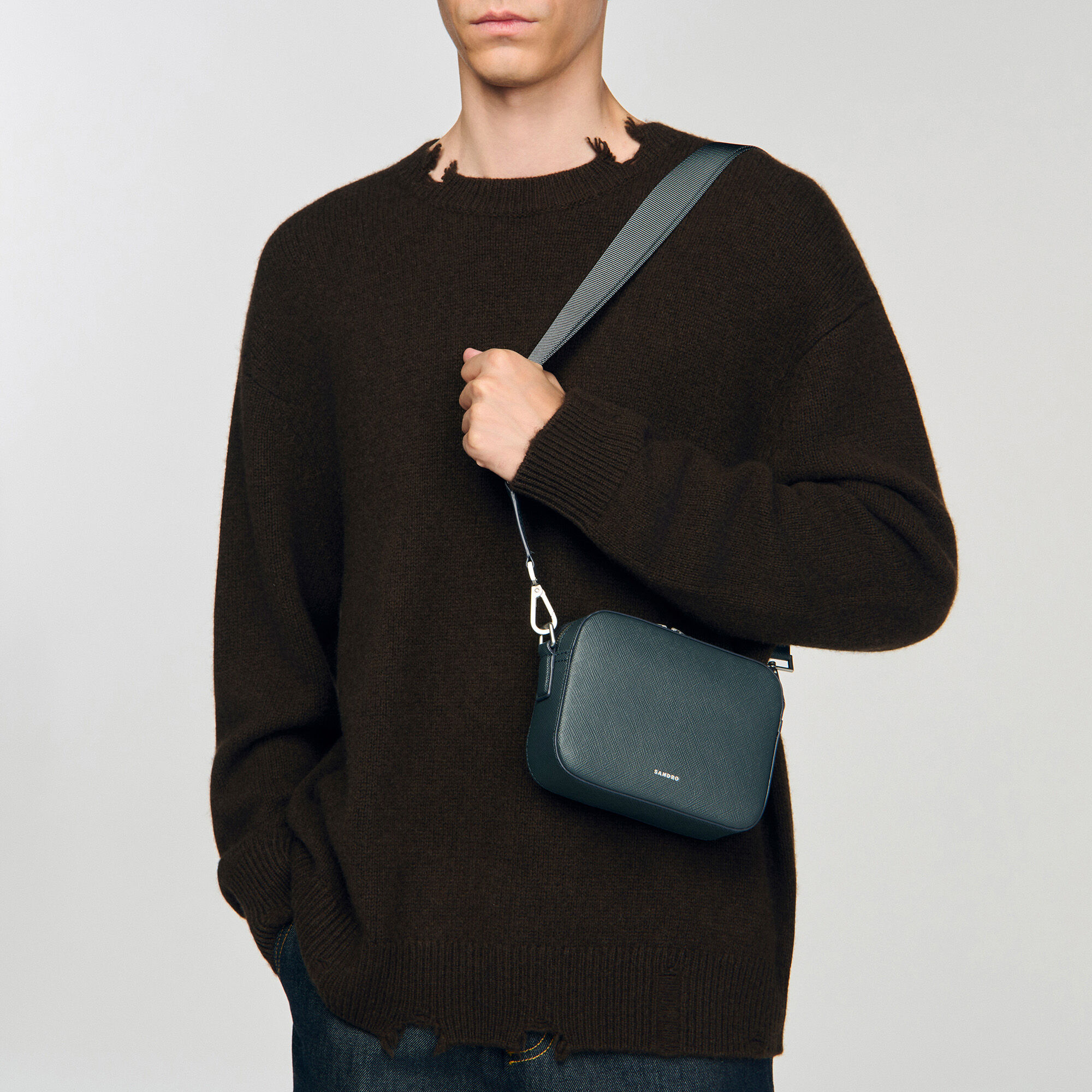 Small reconstituted leather bag