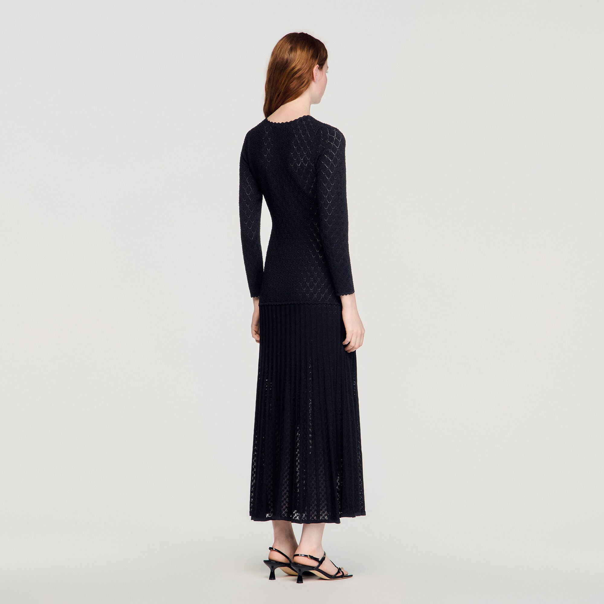 Fancy knit maxi dress