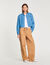 Denim cropped shirt