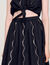 Long rhinestone skirt