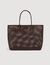 Woven tote bag with patch