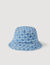 Square Cross denim hat