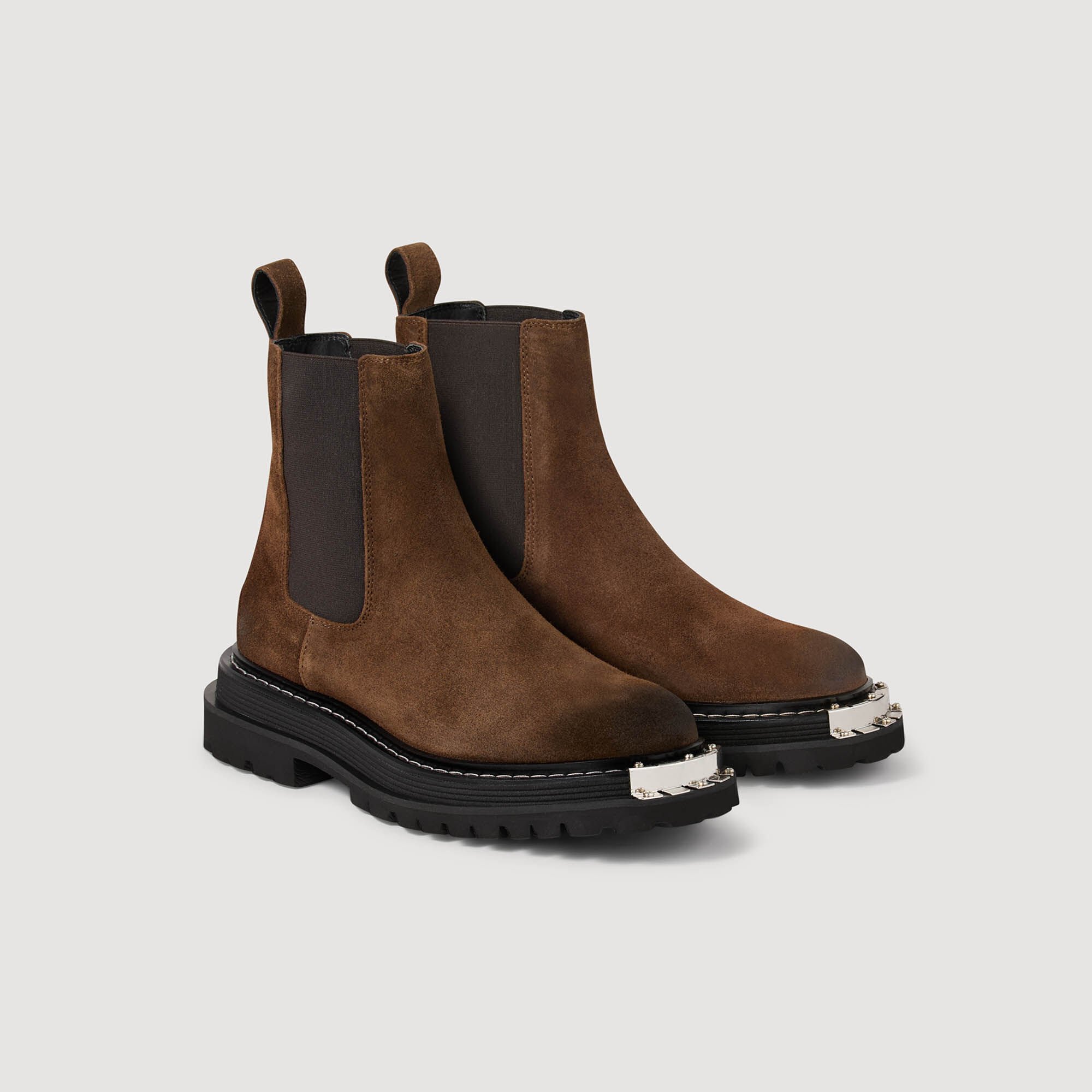Leather boots