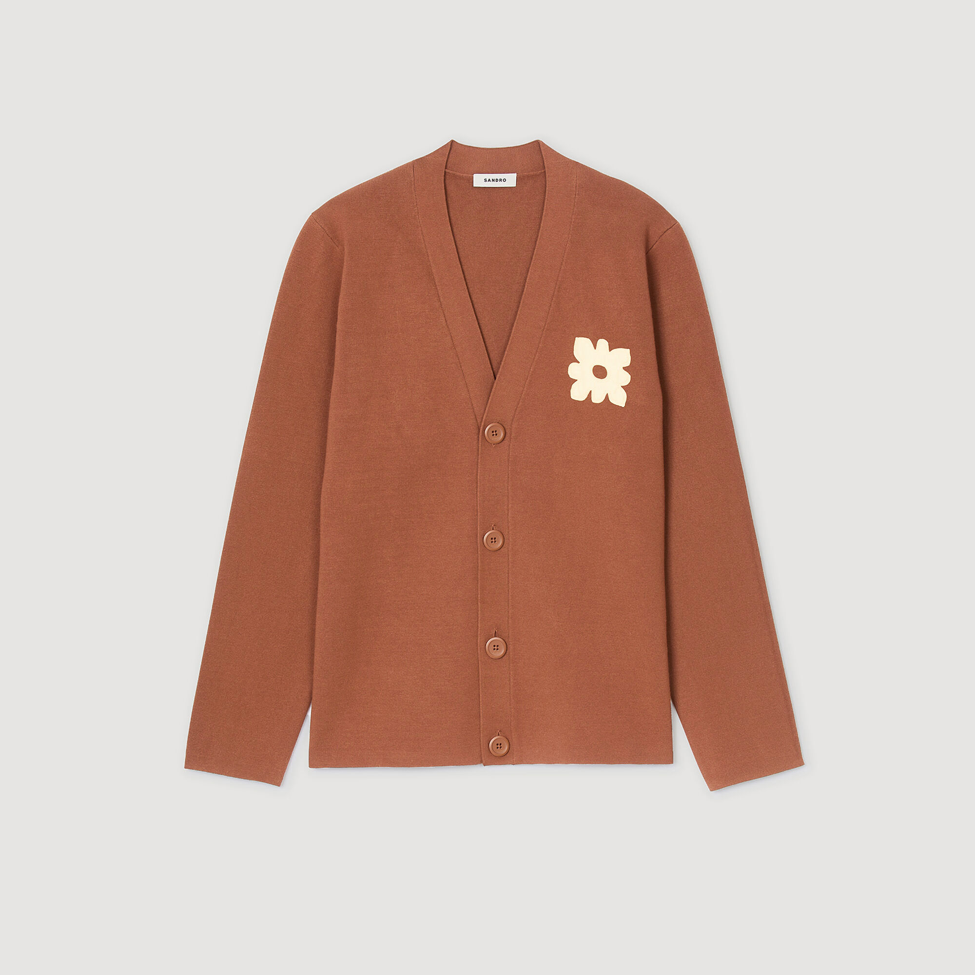 トップス FLOWER  RRL APPLIQUED WOOL CARDIGAN ERDEM Floral-appliqué wool cardigan | Harvey Nichols