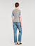 Jumper with contrast short sleeves