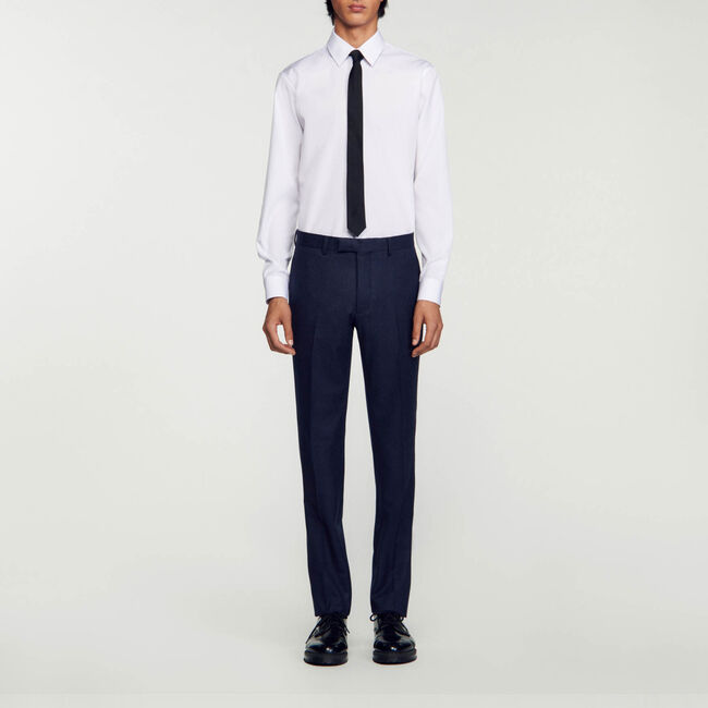 Virgin wool suit trousers