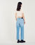 Low-rise straight-leg jeans