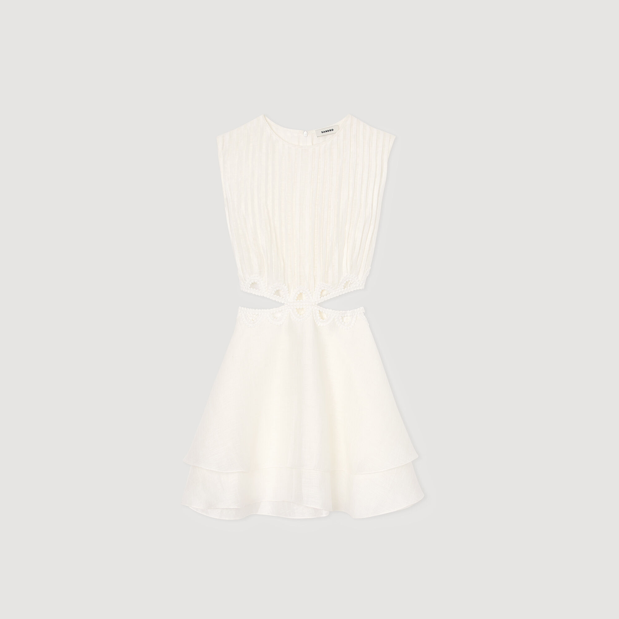 Short dress with cutouts