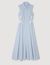 Stripy embroidered maxi dress