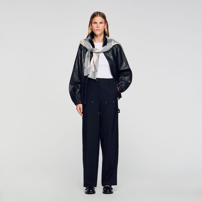Studded floaty trousers