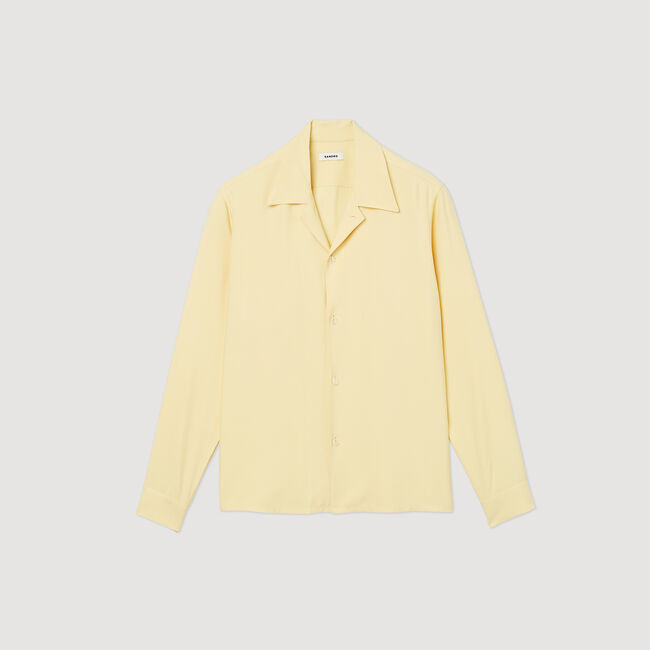 Floaty shirt with spread collar